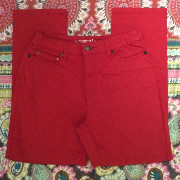 Price Drop Women’s Red Jeans NWOT - Picture 2 of 8